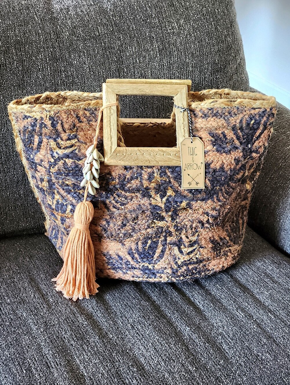 🆕️ 🏝Twig & Arrow🏝 - Woven Beach Tote Bag - Picture 16 of 16